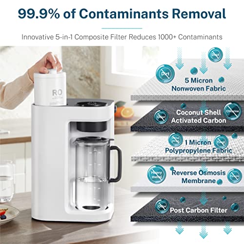 Bluevua RO100ROPOT-LITE: Compact Reverse Osmosis Filter