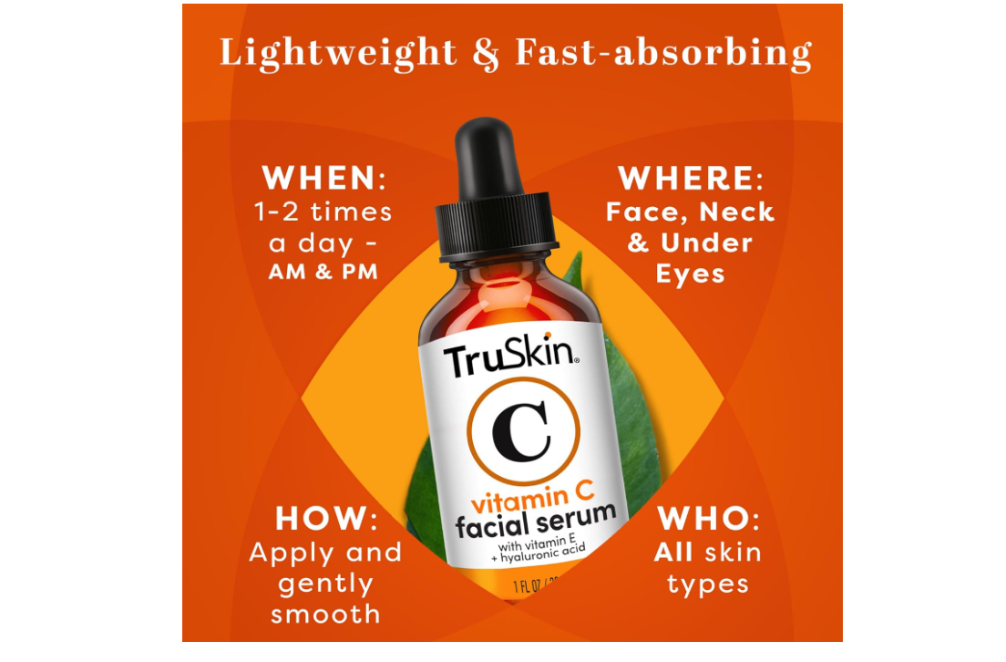 TruSkin Vitamin C Serum: Brighten, Hydrate & Glow Daily