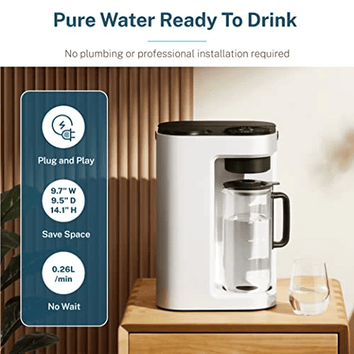 Bluevua RO100ROPOT-LITE: Compact Reverse Osmosis Filter